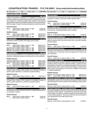 HCC Continuing Education Schedule