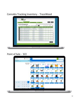 12
Cannabis Tracking Inventory - TraceWeed
Point of Sale - SCE
 