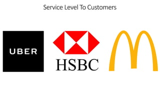Service Level To Customers
 