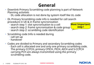 wcdma scrambling code planning guide 2002 | PPT
