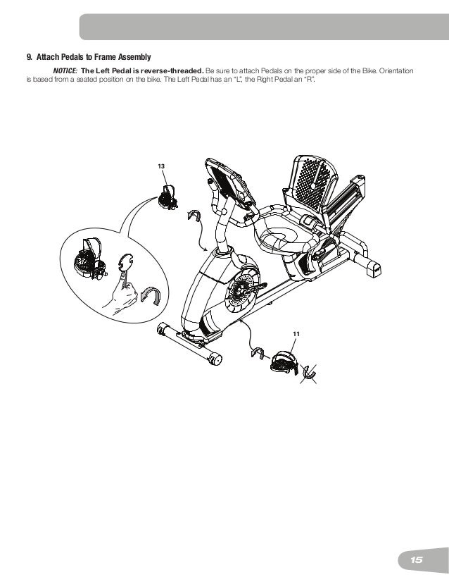 Schwinn 270 Recument Exercise bike Manual