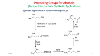 Protecting Groups for Alcohols
(Perspectives on their Synthetic Applications)
Synthetic Applications of Ether Protecting Groups
171:56 PM
 