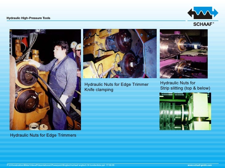 Schaaf Application Steel Mills