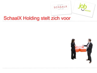 SchaalX Holding stelt zich voor 