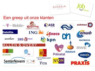 Een greep uit onze klanten 