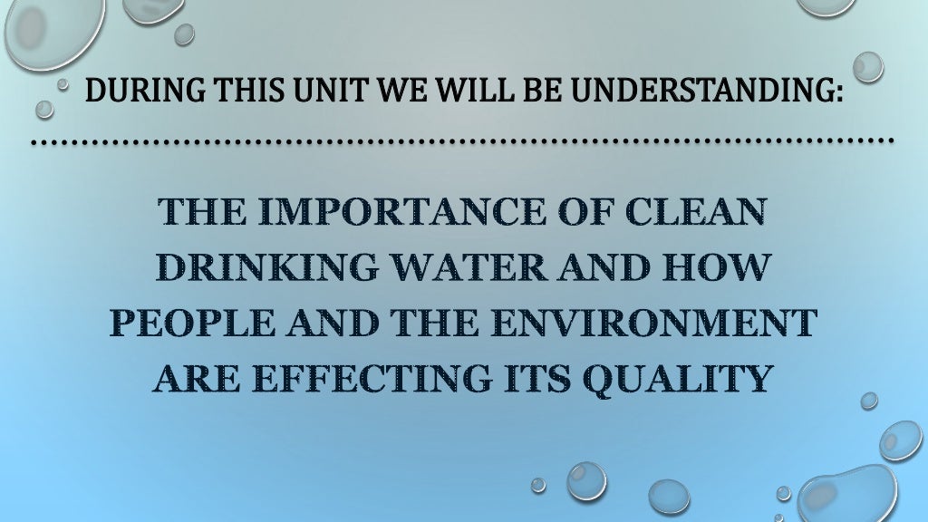 The Clean Water Project How Can We Make Our Tap Water Safer To Drink?