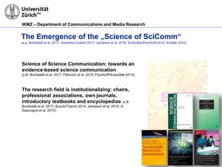 The Science of Science Communication: Relevance and Findings | PPTX