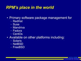 Software Packaging with RPM | PDF
