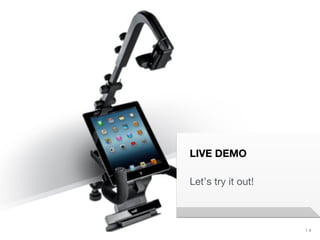 UXPA Boston Eye Tracking the Mobile User Experience | May 15, 2014
 1 4
LIVE DEMO
Let’s try it out!
 