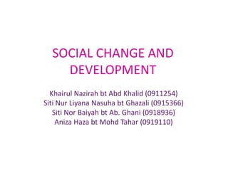 Social Change & Development | PPTX