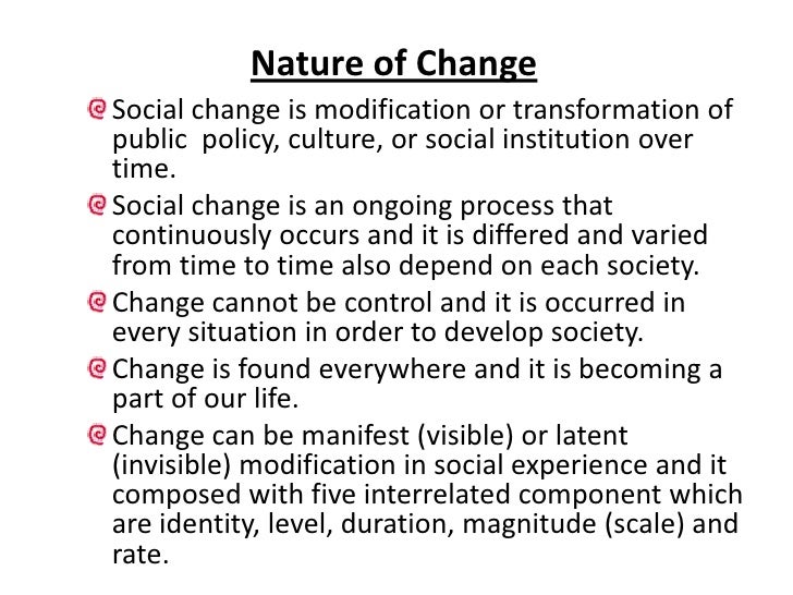 Social Change & Development