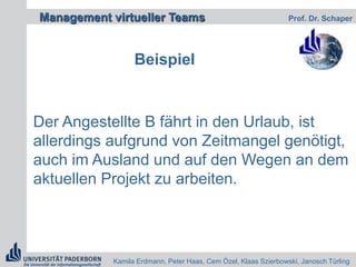 Die Formen virtueller TeamsDifferenzierungsaspekte: Grad der Autonomie und Hierarchie