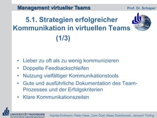 enge Regelwerke widersprechen dem „Geist“ virtueller Teams