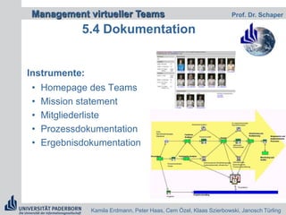  Auswahl der Mitarbeiter