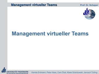 Management virtueller Teams 