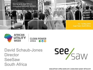 David Schaub-Jones
Director
SeeSaw
South Africa
 