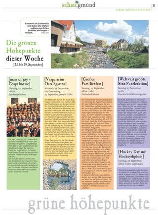 Ein Stadtteil, in dem sich’s gut leben lässt 
Handel können sich Bauinteressierte im neu-en 
Wohnbaugebiet „Neue Gärten“ den 
Wunsch vom Eigenheim erfüllen. Nicht zu-letzt 
durch das jüngst sanierte Lehrschwimm-becken 
hat Lindach einen guten Ruf in Sa-chen 
Sportstätten. Die Eichenrainschule als 
Grundschule mit Montessorizug verfügt ne-ben 
einer Halle auch über eine leichtathleti-sche 
Anlage, durch die den Schülerinnen und 
Schülern ein optimaler Schulsport angeboten 
wird. Handwerks- und Gewerbebetriebe fin-den 
in Lindach ideale Voraussetzungen. Eine 
Erweiterung des Gewerbegebiets „Bängles-äcker“ 
ist in Planung. Durch die örtlichen Ver-eine 
besitzt Lindach ein reges kulturelles Le-ben 
mit guten Sport- und Freizeitangeboten. 
Die nur wenige Minuten entfernte Gmünder 
Innenstadt ist über den ÖPNV angebunden. 
Insgesamt lässt es sich in Lindach mit seiner 
guten Infrastruktur und den zahlreichen Ver-einsaktivitäten 
bestens leben und arbeiten. 
Der Stadtteil Lindach liegt landschaftlich 
reizvoll in Halbhöhenlage nord-östlich 
von Schwäbisch Gmünd und hat eine 
Gemarkungsfläche von ca. 478 ha. 
Lindach verfügt mit seinen 3100 Einwoh-nern 
über eine sehr gute Infrastruktur 
mit Handel und Gewerbe. 
Die Versorgung der Bevölkerung wird durch 
ortsansässige Metzger, Bäcker sowie Droge-rien 
und einen größeren Volldiscounter-Markt 
hervorragend gewährleistet. Ärzte, Zahnarzt, 
Tierarzt, Physiotherapeuten und eine Apothe-ke 
bieten eine solide medizinische Versor-gung 
der Menschen in Lindach. Mit dem be-treuten 
Wohnheim des Deutschen Roten 
Kreuzes und dem Pflegeheim des Arbeiter Sa-mariter 
Bundes wird das Angebot auch für 
die älteren Mitbürger komplettiert. Mitten im 
Ort, in direkter Nähe zu städtischem und 
evangelischem Kindergarten, Schule und 
ANZEIGEN 
Kinder sind 
Willkommen! 
Unsere Vereinsgaststätte bietet Platz 
für 56 Personen, weitere 30 auf der 
schönen Terrasse. 
Ideal für Ihre Festlichkeiten, Anlässe. 
Unser Hennahäusle-Team bewirtet Sie 
gerne. Termine nach Absprache. 
Zuchtanlage mit Streichelzoo und 
Spielplatz für die Kinder. 
Geöffnet immer Freitags ab 16 Uhr. 
An den Wochenenden Frühschoppen 
mit Stammtisch im Vereinsraum. 
Der KTZV freut sich 
auf Ihr Kommen! 
50 
1964 - 2014 
 
	

 