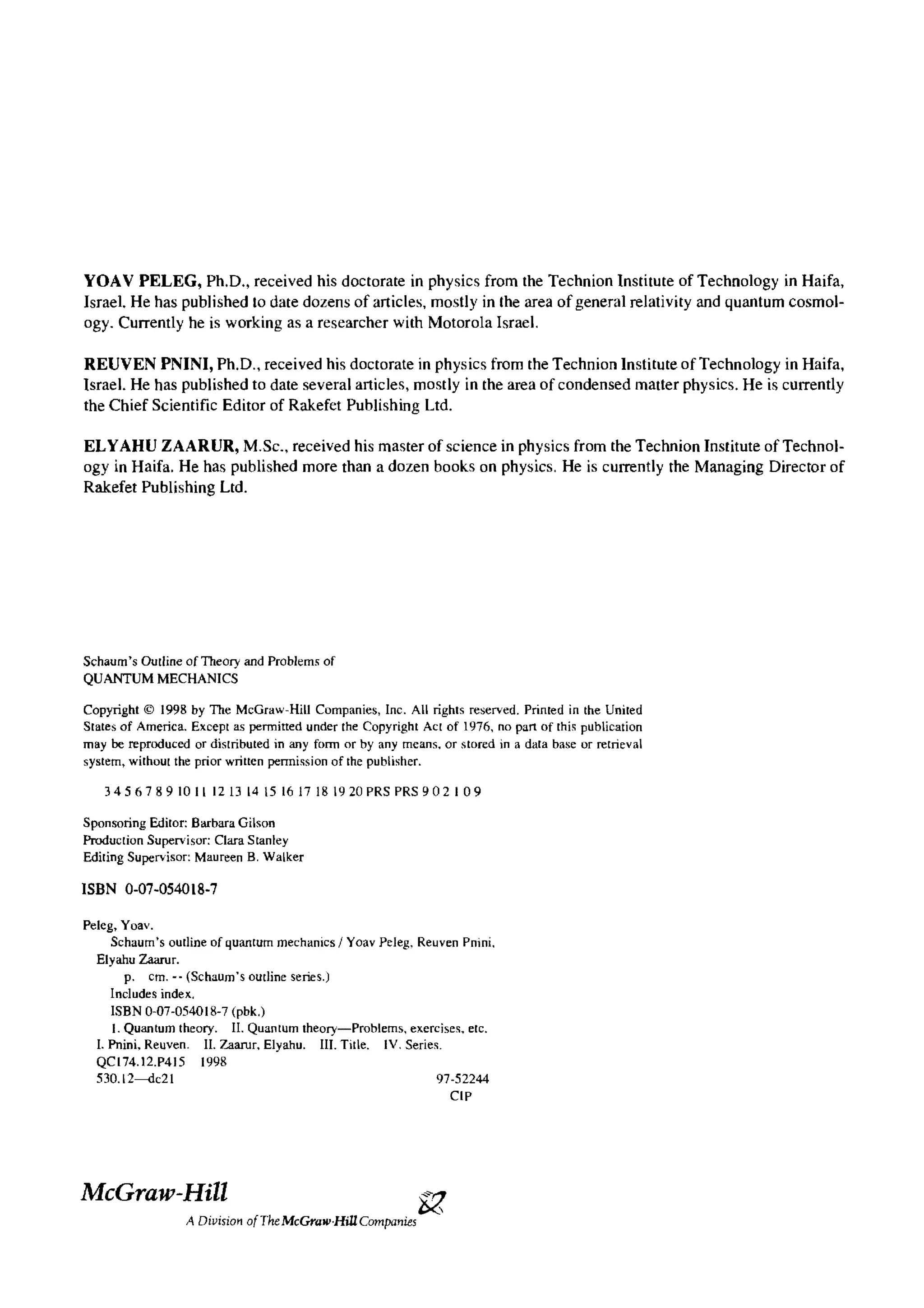 Schaum's Outline of Quantum Mechanics.pdf