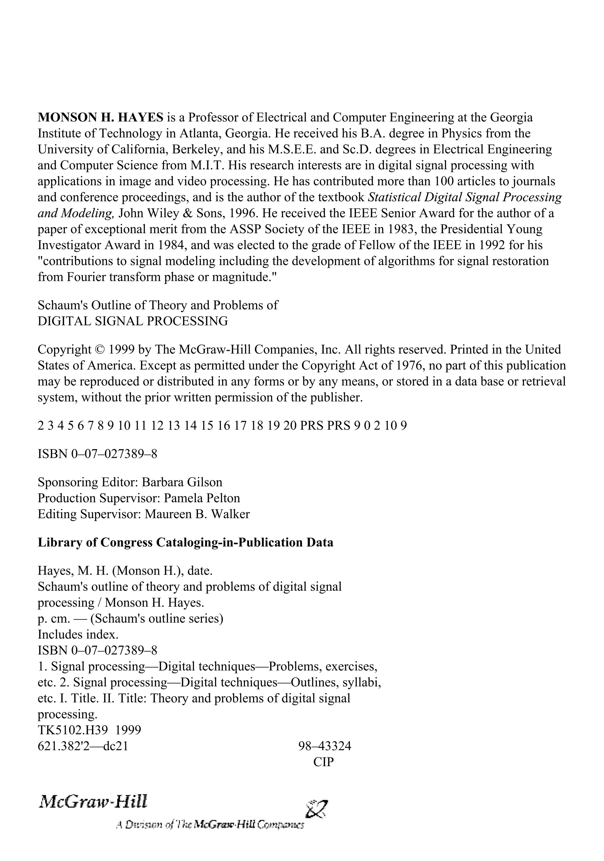 Digital Signal Processing Pdf Digital Signal Processing Pdf