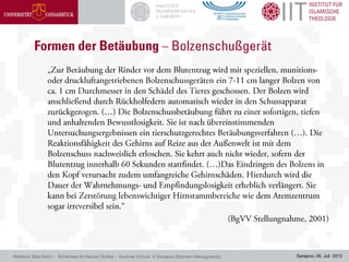 Sarajevo, 08. Juli 2013Referent: Bilal Erkin - Schächten im Namen Gottes - Summer School in Sarajevo (Bosnien-Herzegowina)
 