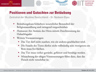 Sarajevo, 08. Juli 2013Referent: Bilal Erkin - Schächten im Namen Gottes - Summer School in Sarajevo (Bosnien-Herzegowina)







 