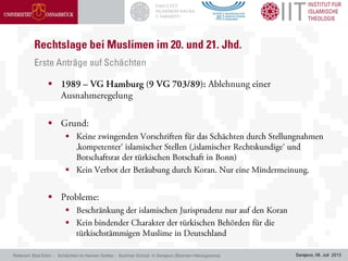 Sarajevo, 08. Juli 2013Referent: Bilal Erkin - Schächten im Namen Gottes - Summer School in Sarajevo (Bosnien-Herzegowina)







 