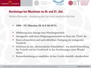 Sarajevo, 08. Juli 2013Referent: Bilal Erkin - Schächten im Namen Gottes - Summer School in Sarajevo (Bosnien-Herzegowina)






 