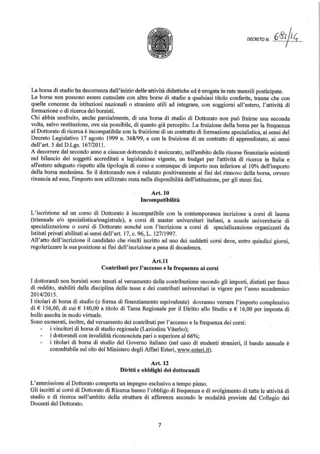 Dottorato In Diritto Dei Mercati Europei E Globali