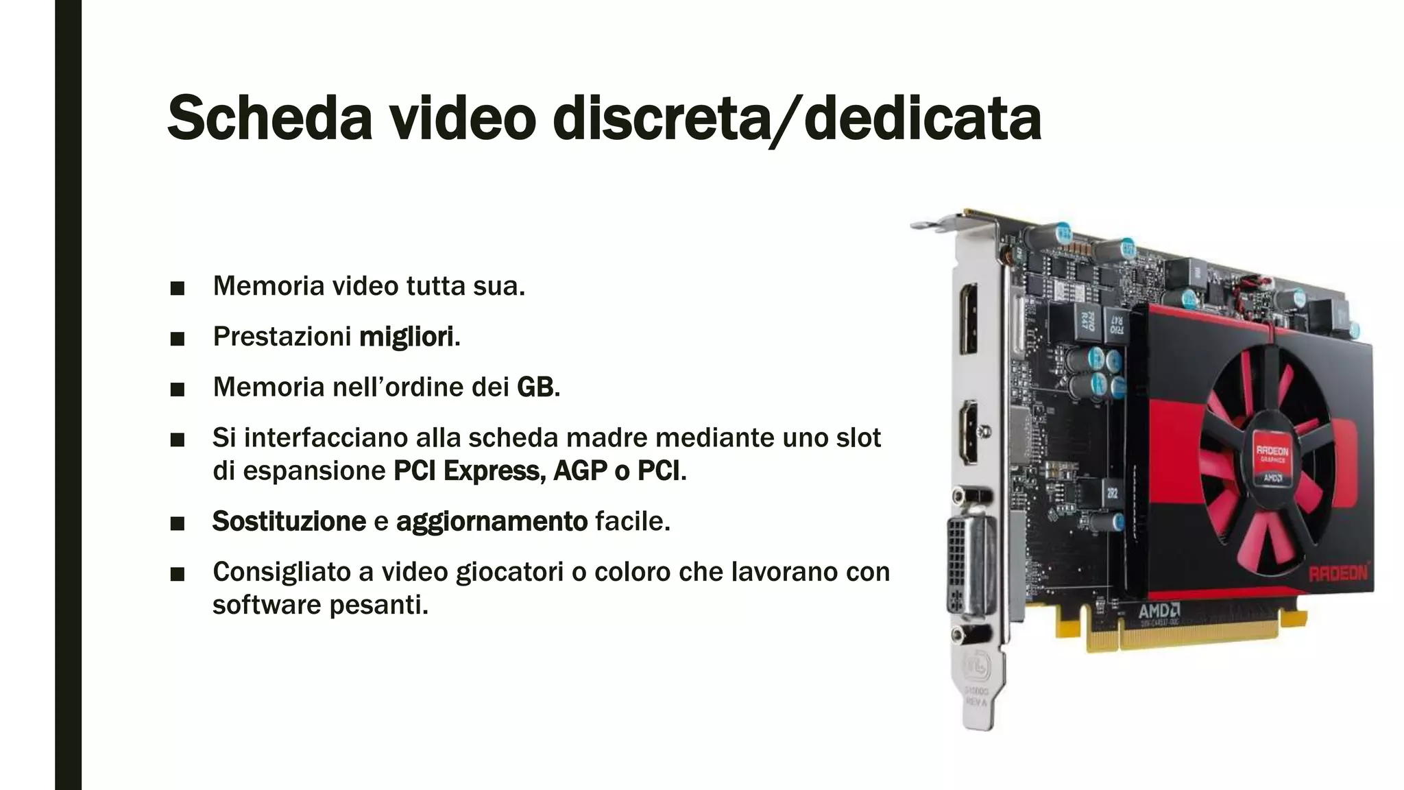 Schede video - teoria e tipologie | PPT