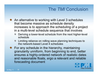 Schedule levels-as-presented 02-may11 | PDF
