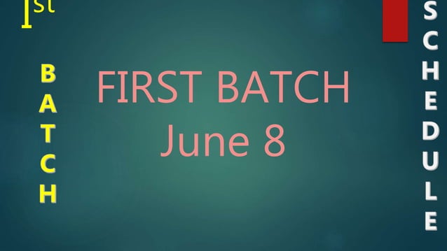 Schedule 1 | PPT