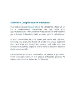 Schedule a complimentary invisalign consultation