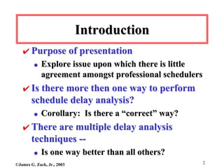 Schedule Delay Analysis (Is that Agreement) | PDF