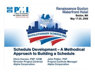 Schedule Development