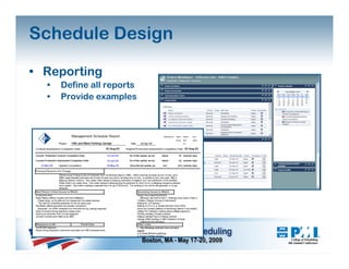 Schedule Development