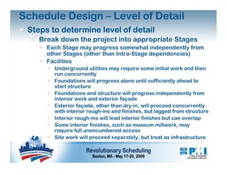 Schedule Development