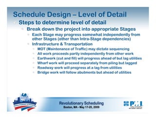 Schedule Development