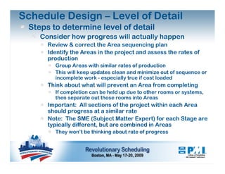 Schedule Development