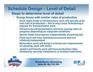 Schedule Development