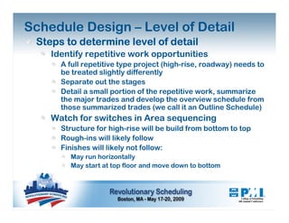 Schedule Development