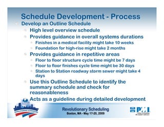 Schedule Development