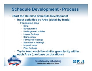 Schedule Development