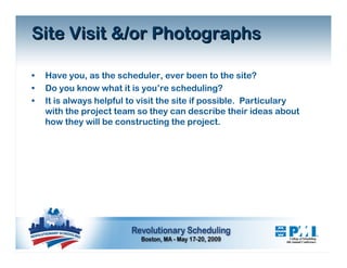 Schedule Development