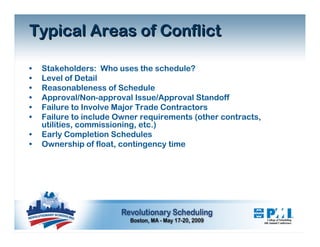 Schedule Development