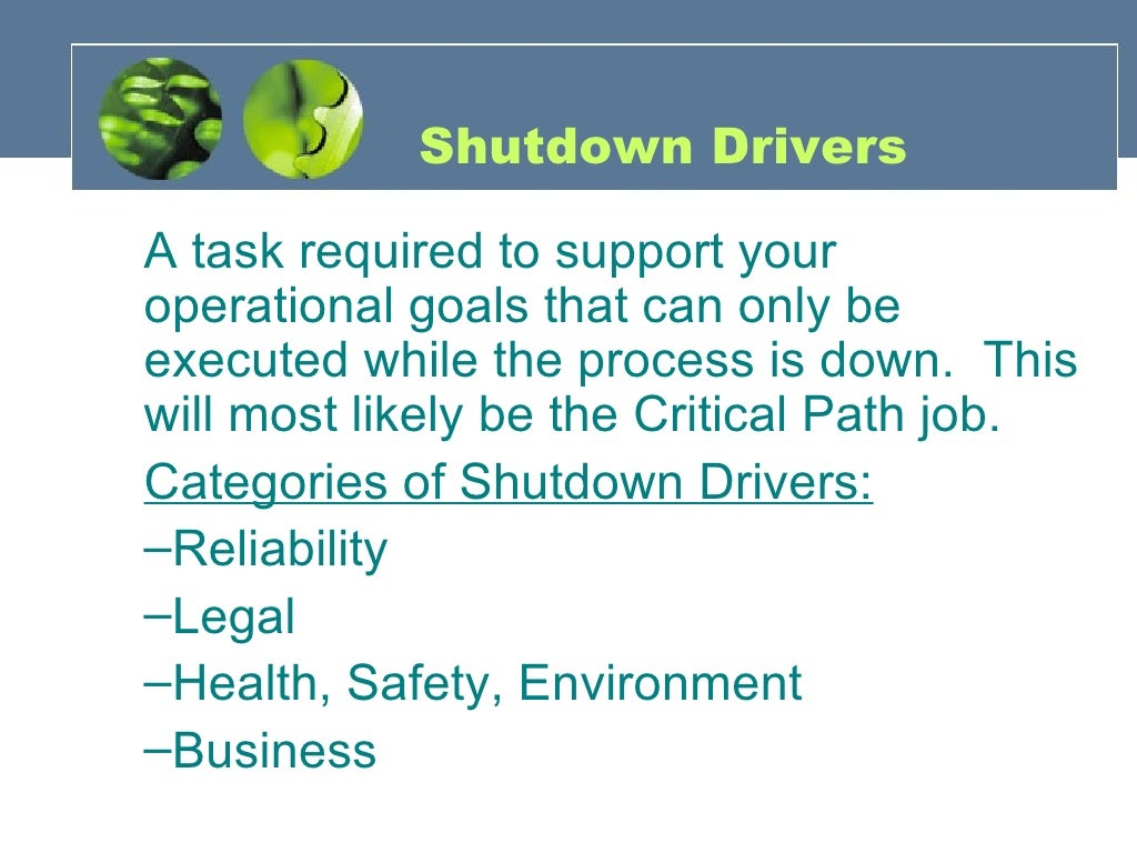 Scheduled Shutdown Maintenance