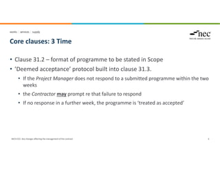 NEC4: Evolution of the ECC by "Ben Walker - NEC4 Contract Drafter, CEO ...