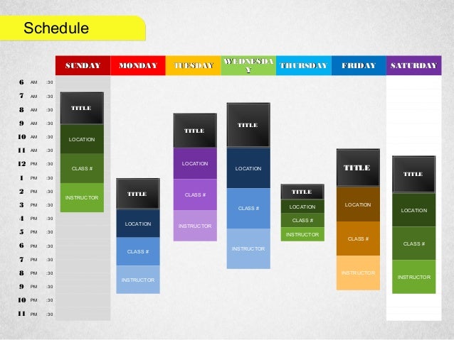 schedule in powerpoint