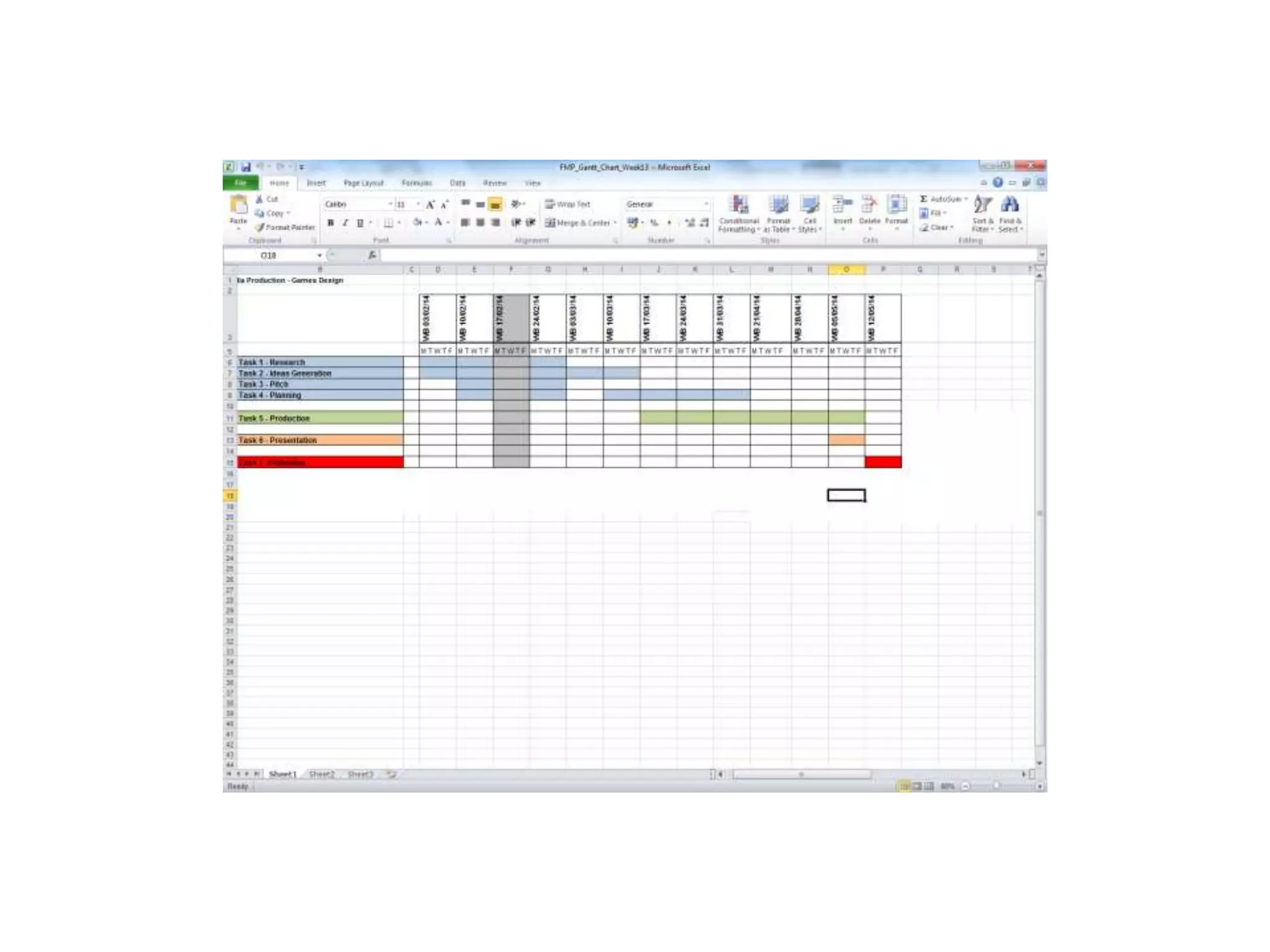 Schedule presentation7568