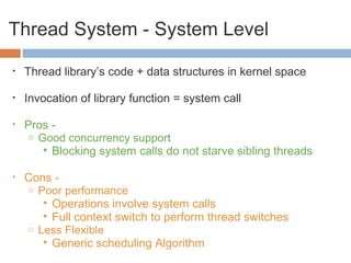 Scheduler Activations - Effective Kernel Support for the User-Level ...