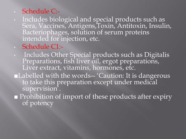 Schedules of drugs | PDF